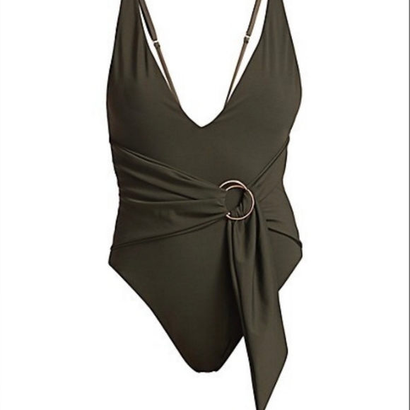 NWT Jonathan Simkhai black one piece swimsuit size medium - Picture 4 of 14